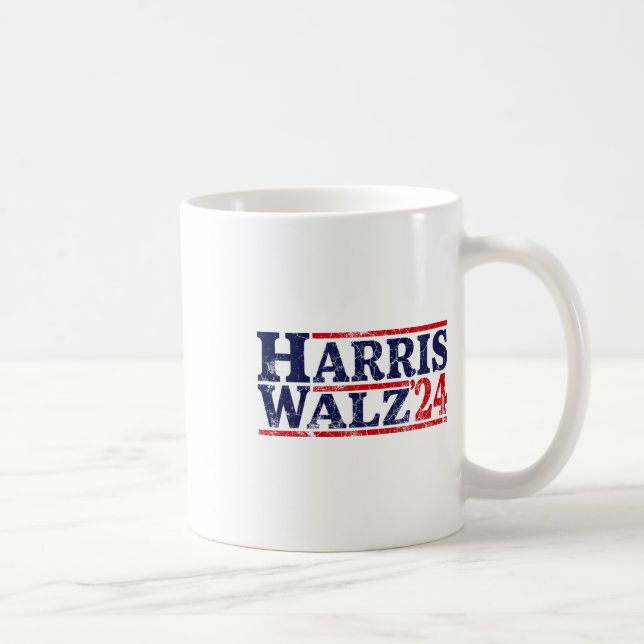 Walz 2024 Wahl Kamala Harris Tim Waltz 2024 16 Kaffeetasse (Rechts)