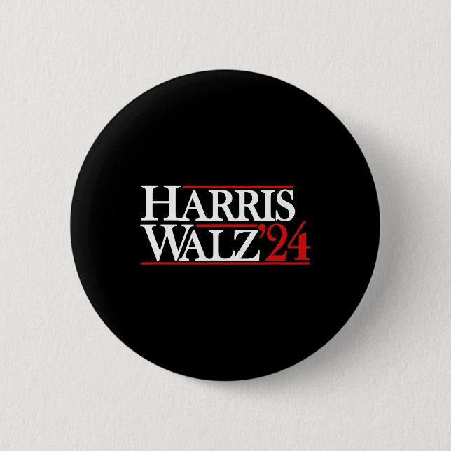 Walz 24 Präsident Kamala 2024 Button (Vorderseite)