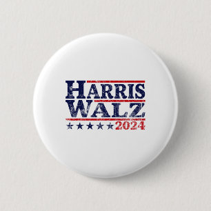 Walz 24 Wahl Kamala Harris Tim Waltz 24 Button
