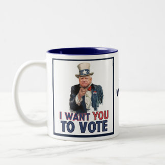 Walz - Ich wollte Sie zur Abstimmung Zweifarbige Tasse