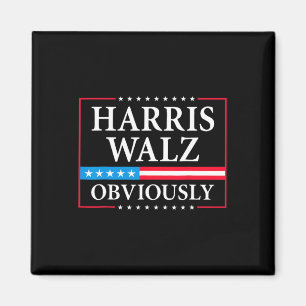 Walz Offensichtlich Präsident Kamala Harris Waltz Magnet