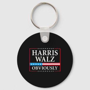 Walz Offensichtlich Präsident Kamala Harris Waltz Schlüsselanhänger