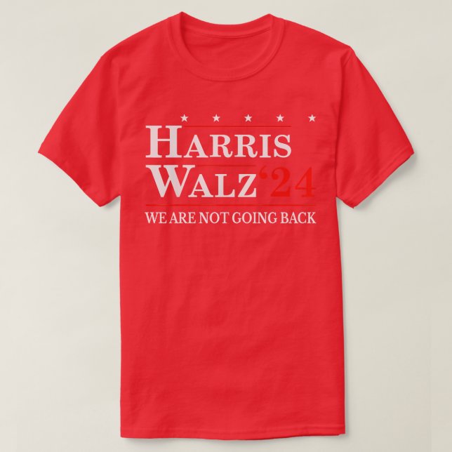 Walz Waltz 2024 ging nicht zurück nach Kamala T-Shirt (Design vorne)