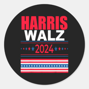 WaLzheimer 2024 Kamala und Tim Präsident Kampagne Runder Aufkleber