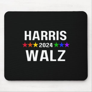 WaLzheimer 2024 Lgbtq Gay Pride Rainbow Kamala Har Mousepad