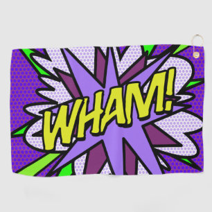 WAM Coole moderne Comic-Book Golfhandtuch