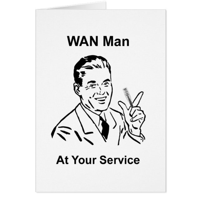WAN-Mann in Ihrem Service Retro Tech (Vorne)