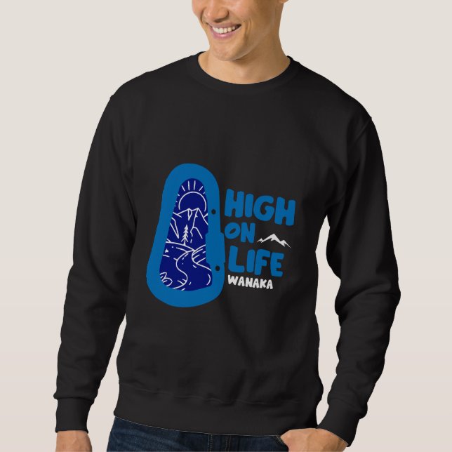 Wanaka Alpinismus Neuseeland Sweatshirt (Vorderseite)