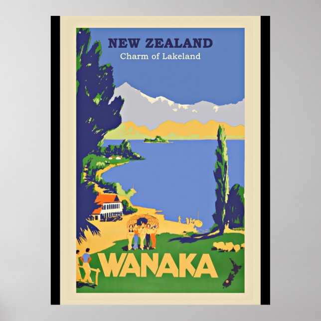 Wanaka, Neuseeland Poster (Vorne)