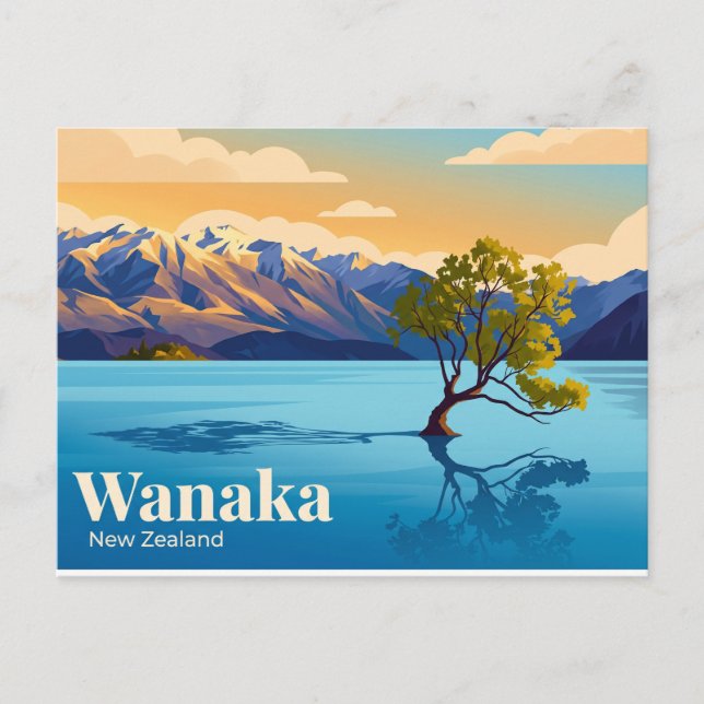 Wanaka Neuseeland Postkarte (Vorderseite)