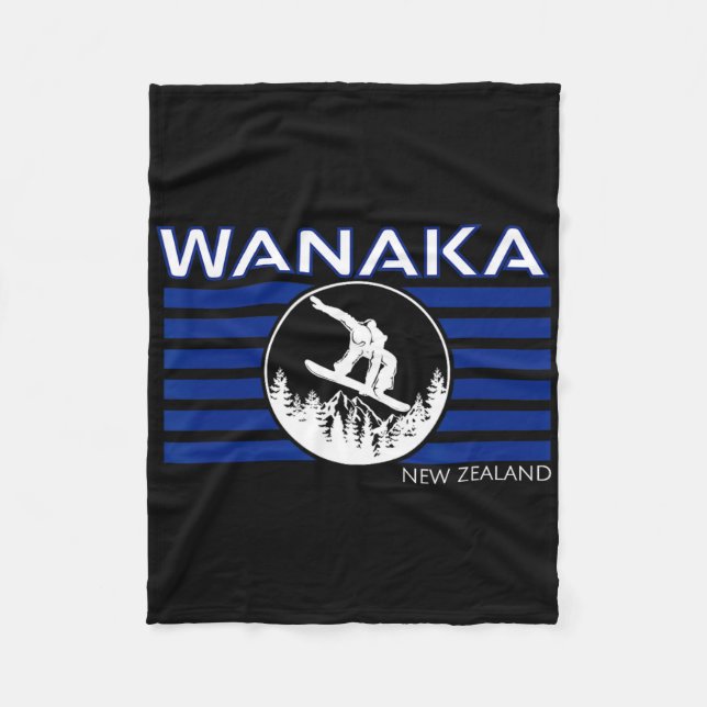 Wanaka New Zealand Snowboarding New Zealander Snow Fleecedecke (Vorderseite)