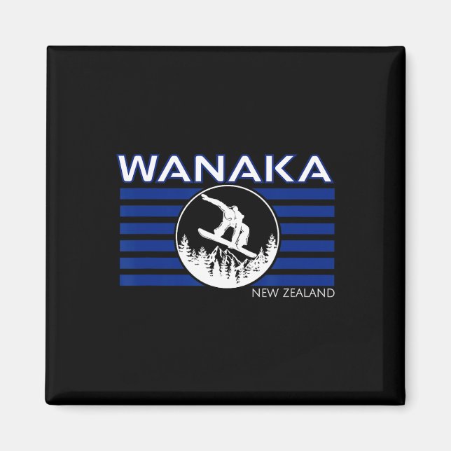 Wanaka New Zealand Snowboarding New Zealander Snow Magnet (Vorne)