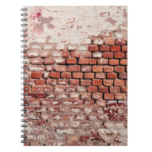 Wand aus Backstein Notizblock