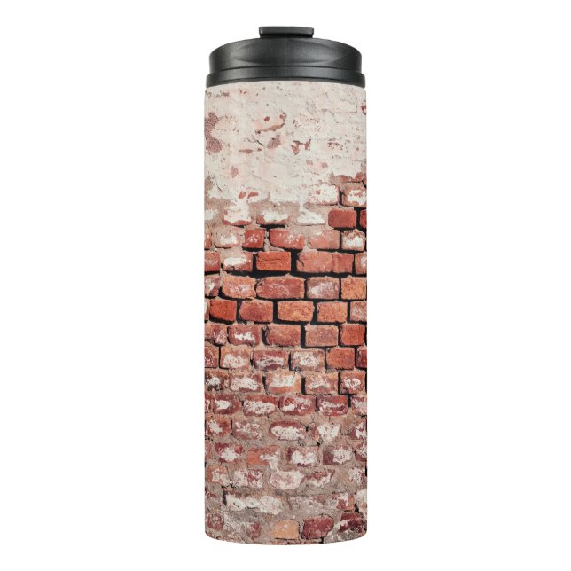 Wand aus Backstein Thermosbecher (Vorderseite)
