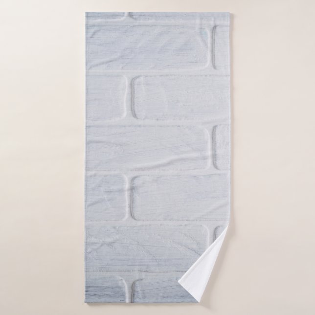 Wand aus Textil, weiß Badehandtuch (Badehandtuch)