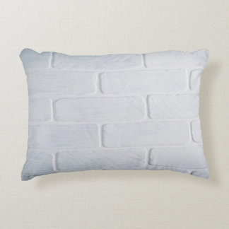 Wand aus Textil, weiß Dekokissen