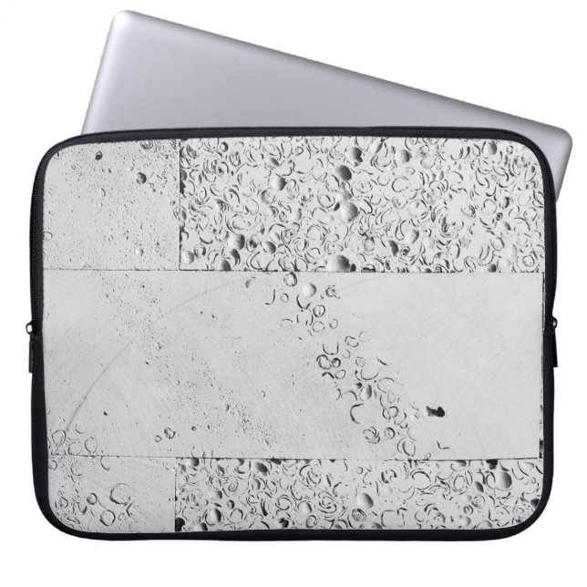 Wand aus weißem Backstein Laptopschutzhülle (Vorderseite)