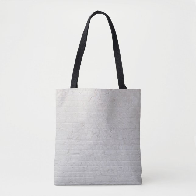 Wand aus weißem Backstein Tasche (Vorderseite)