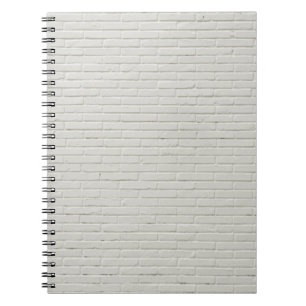 Wand aus weißen Ziegeln Wand Notizblock