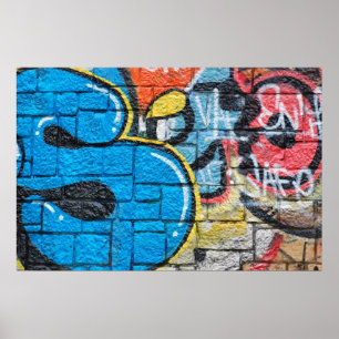 Wand-Graffitiplakat Poster