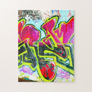 Wand-Graffitipuzzlespiel