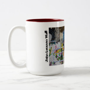Wand Johns Lennon, Prag-Tasse Zweifarbige Tasse