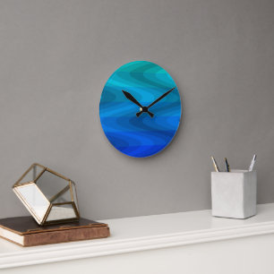 Wand-Uhr für tiefe Ozeanwellen Runde Wanduhr