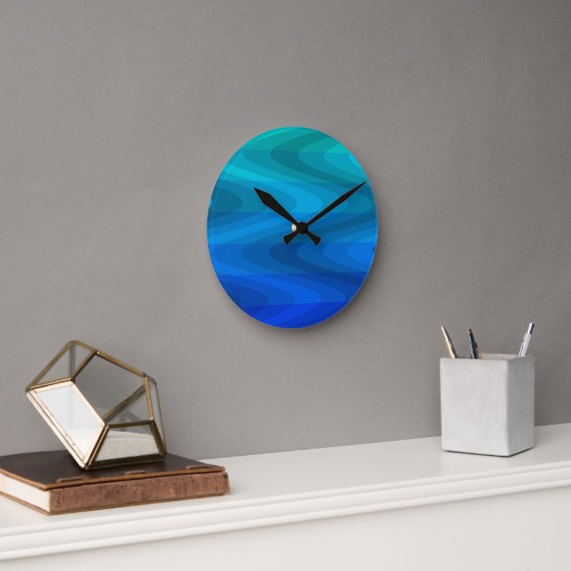Wand-Uhr für tiefe Ozeanwellen Runde Wanduhr (Büro)