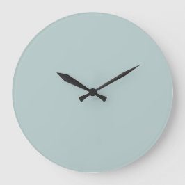 Wand-Uhr mit fester Farbe - Minze grün Große Wanduhr