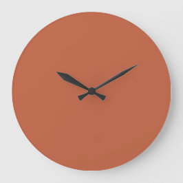 Wand-Uhr - Terrakotta-Folie Große Wanduhr