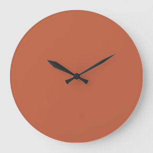 Wand-Uhr - Terrakotta-Folie Große Wanduhr