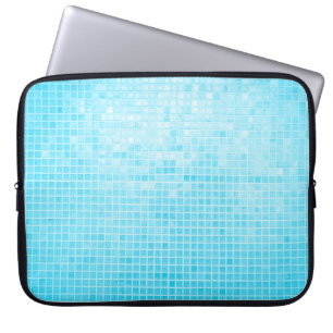 Wand- und Fußbodenfliesen aus blauer Keramik, abst Laptopschutzhülle