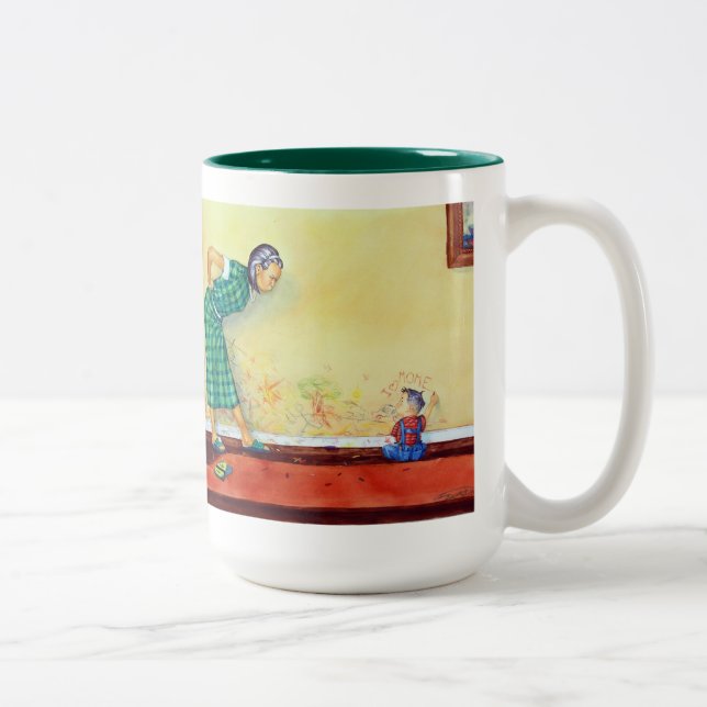 Wand Zweifarbige Tasse (Rechts)