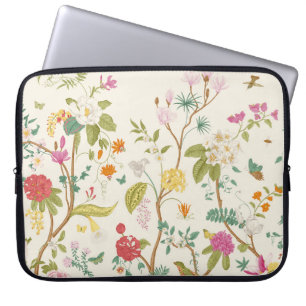Wandbild. Blühen. Blühende Bäume. Vintage-Blumenil Laptopschutzhülle