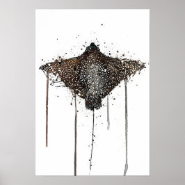 Wandbild-Druck "Stachelrochen" Meereskreatur Poster