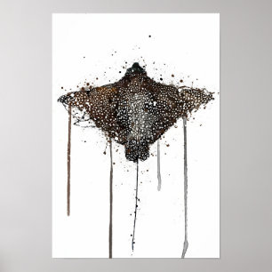 Wandbild-Druck "Stachelrochen" Meereskreatur Poster