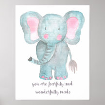 Wandbild für das Elefantenbabynursery