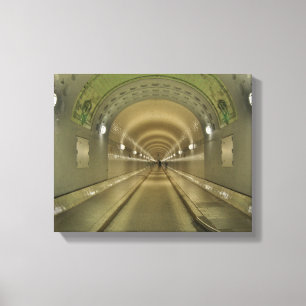 Wandbild Hamburg alter Elbtunnel Leinwanddruck