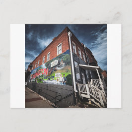 Wandbild in Covington auf historischem Backsteinge Postkarte