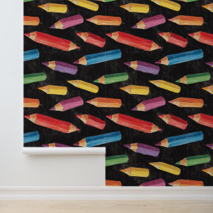 Wanddekor der Schule oder des Kindergartens - farb Tapete