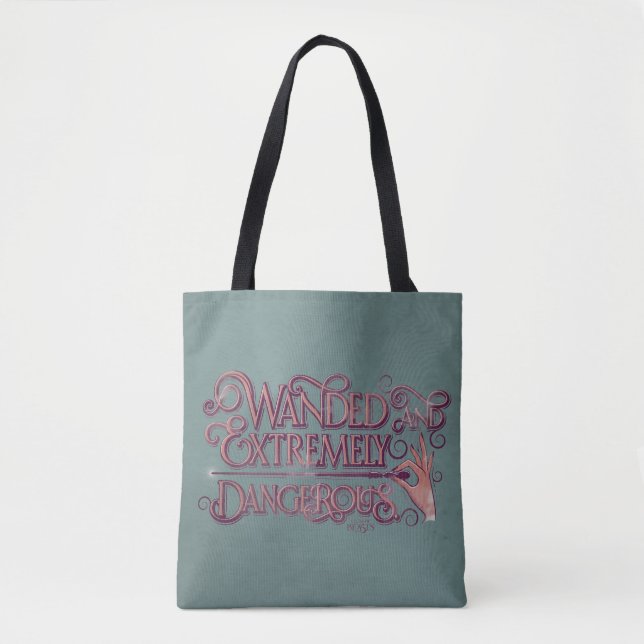 Wanded und extrem gefährliche Grafik - rosa Tasche (Vorderseite)