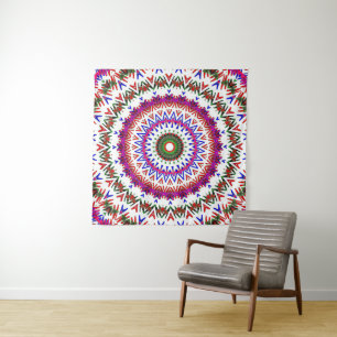 Wandeln Sie Wiggles-Mandala um Wandteppich