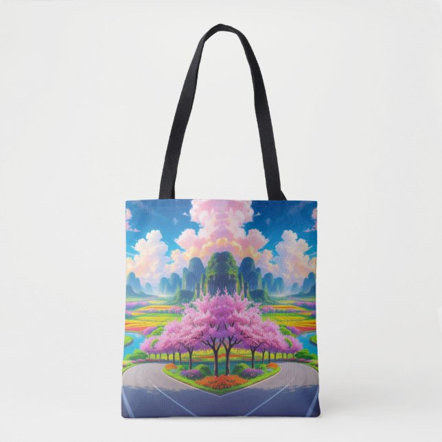 "Wander durch Wunder - künstlerische Natur Tasche (Vorderseite)