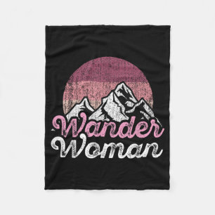 Wander Frau Berg Camping Wandern Mädchen Outdoor Fleecedecke