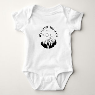 Wander Frau Wandern Baby Strampler