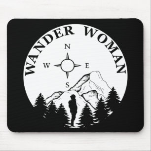 Wander Frau Wandern Mousepad