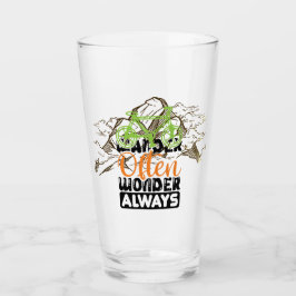 Wander immer wundern oft Glas