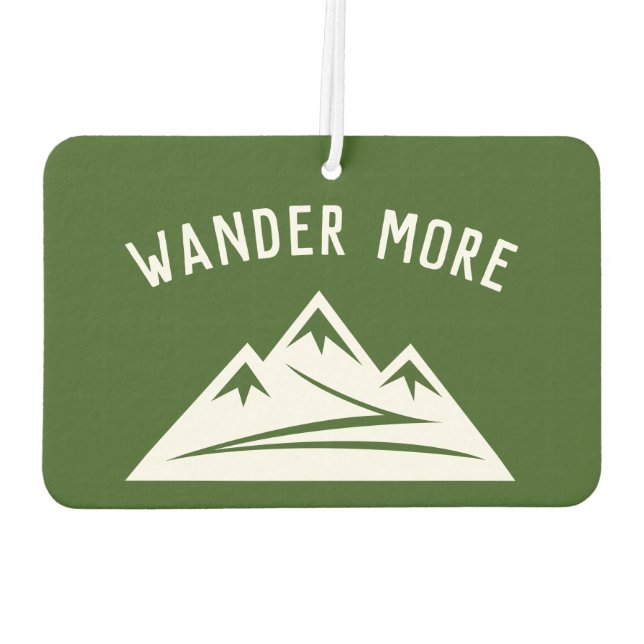 Wander Mehr Berggipfel Logofräse Autolufterfrischer (Rückseite)