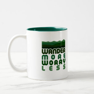 Wander mehr Besorgnis weniger Zweifarbige Tasse