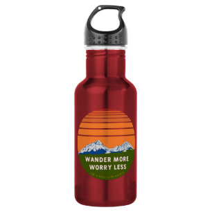 Wander mehr Sorgen weniger Edelstahlflasche